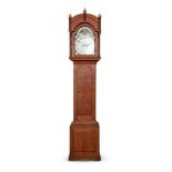 AN OAK LONGCASE CLOCK