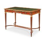 A FRENCH MAHOGANY ORMOLU AND MOUNTED SMALL BUREAU PLAT