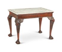 Y A GEORGE II STYLE CARVED MAHOGANY CENTRE TABLE, 20TH CENTURY