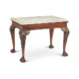 Y A GEORGE II STYLE CARVED MAHOGANY CENTRE TABLE, 20TH CENTURY