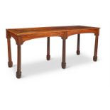 A FRENCH WALNUT REFECTORY TABLE, 19TH CENTURY