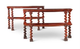 A PAIR OF VICTORIAN MAHOGANY BUFFETS