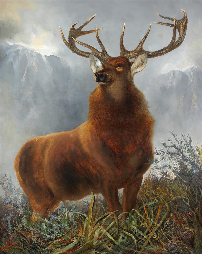 ROBERT CLEMINSON (BRITISH 1864-1903), MONARCH OF THE GLEN - Image 2 of 2