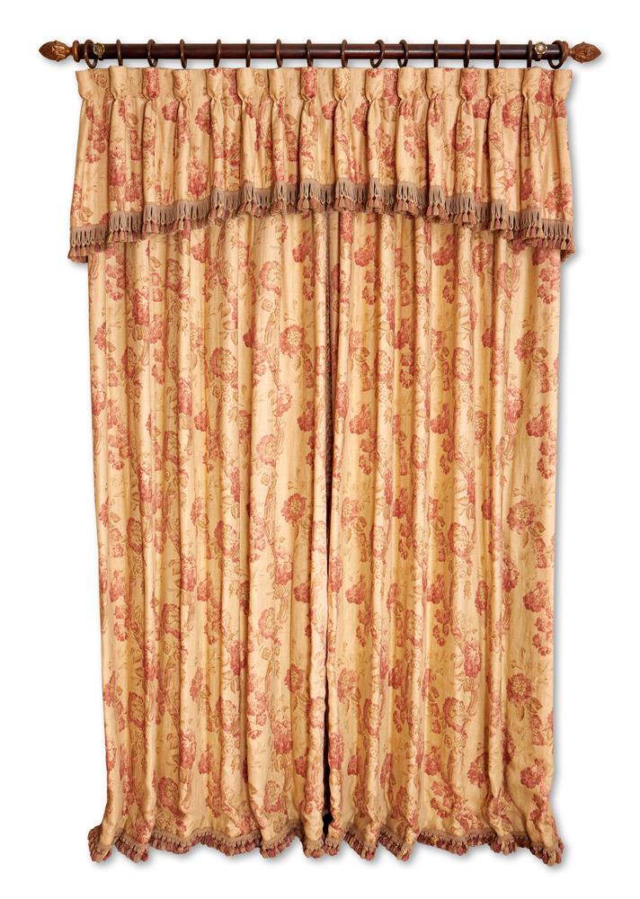 THREE PAIRS OF FRENCH STYLE CURTAINS