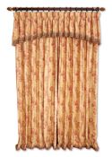 THREE PAIRS OF FRENCH STYLE CURTAINS