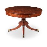 A REGENCY MAHOGANY LIBRARY TABLE