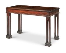 Y A GEORGE III STYLE MAHOGANY CENTRE TABLE