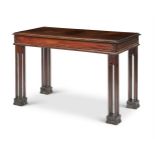 Y A GEORGE III STYLE MAHOGANY CENTRE TABLE