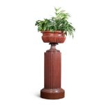 A GEORGE IV MAHOGANY WINE CISTERN, CIRCA 1830