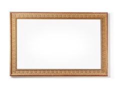 A REGENCY STYLE GILTWOOD PICTURE FRAME WALL MIRROR