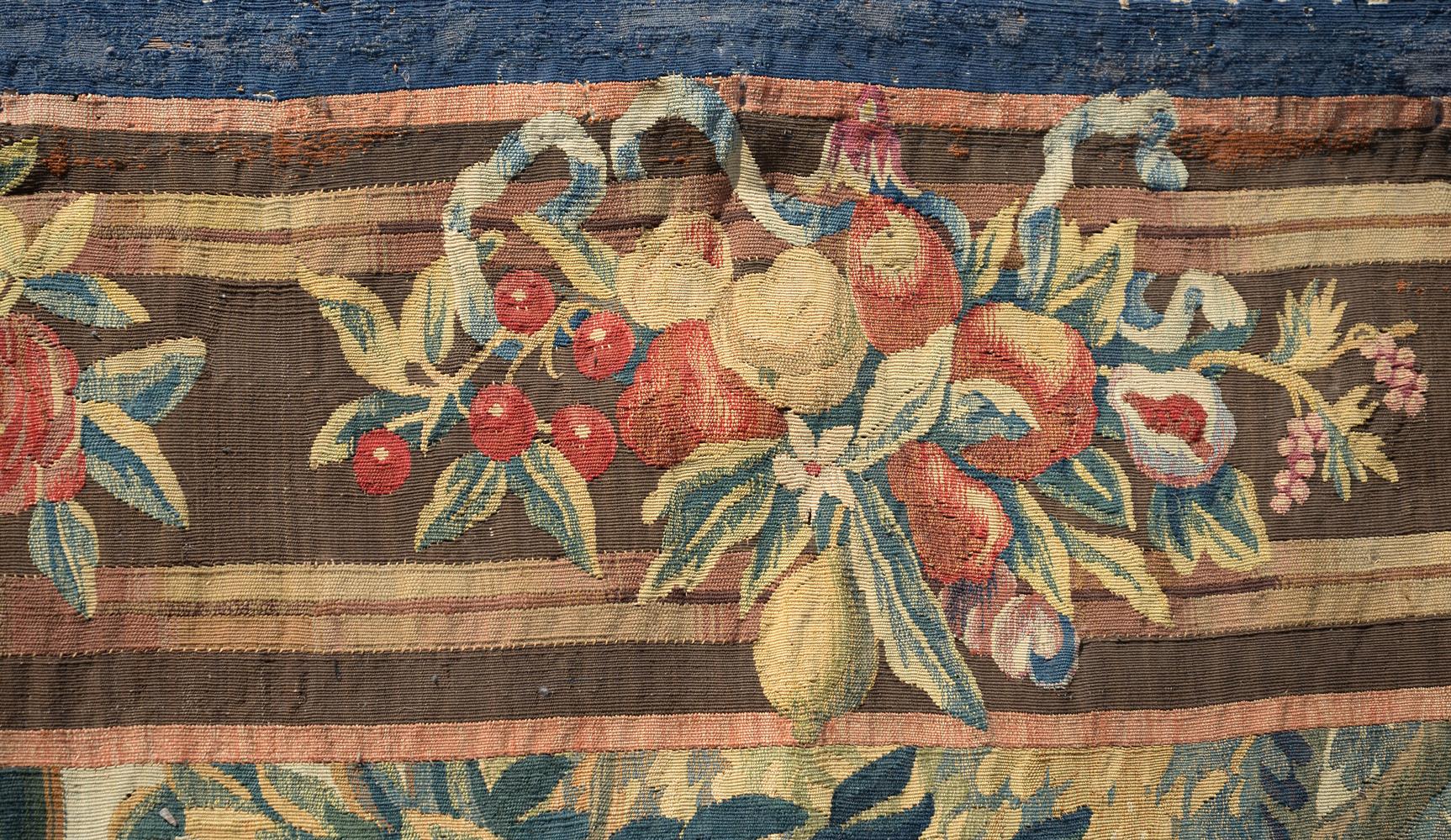 A MORTLAKE TAPESTRY DEPICTING AUTUMN, EARLY 18TH CENTURY, AFTER PIERRE MIGNARD - Image 7 of 8