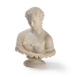 A COPELAND PARIAN PORCELAIN BUST OF 'CLYTIE', CIRCA 1870