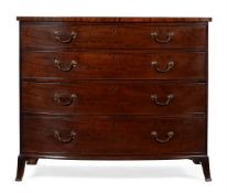A GEORGE III MAHOGANY BOWFRONT CHEST OF DRAWERS, CIRCA 1810, BY GILLOWS