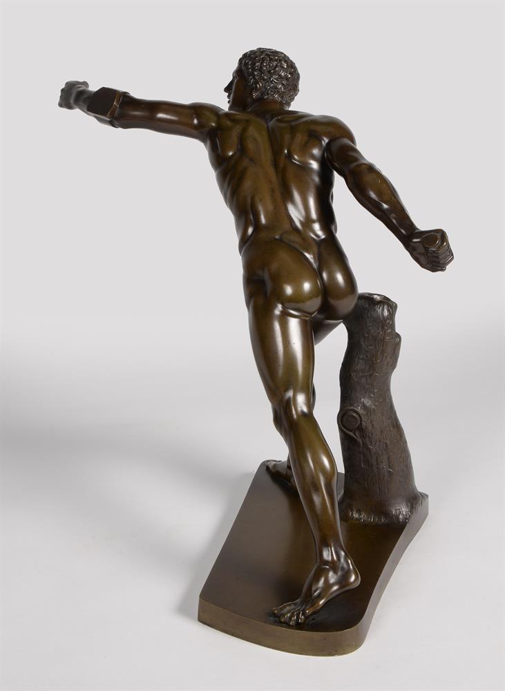 AFTER THE ANTIQUE, A BRONZE FIGURE 'THE BORGHESE GLADIATOR', MID-19TH CENTURY - Image 3 of 8