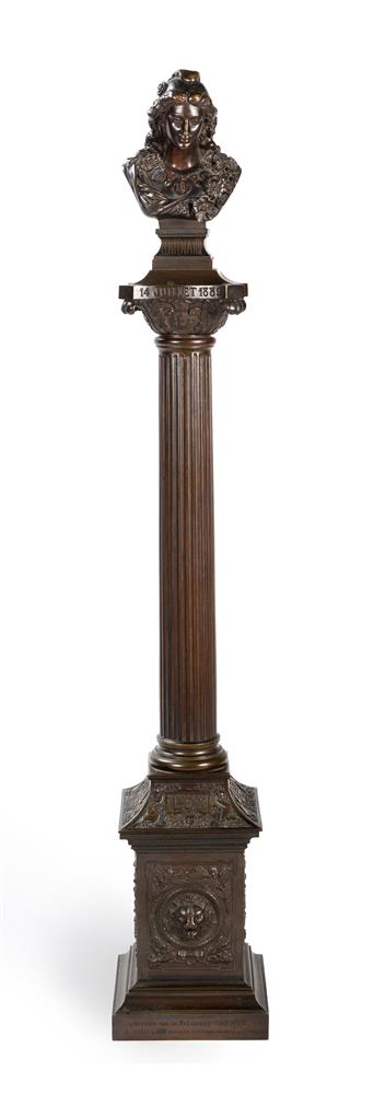 A FRENCH BRONZE DEPICTING 'COLONNE DE LA RÉPUBLIQUE', LATE 19TH CENTURY - Image 2 of 12