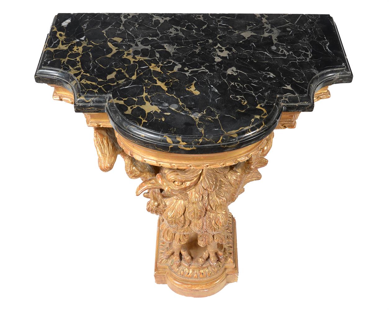 A GEORGE III GILTWOOD EAGLE CONSOLE TABLE, SECOND HALF 18TH CENTURY - Image 3 of 4