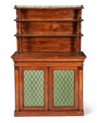 Y A WILLIAM IV ROSEWOOD SIDE CABINET, CIRCA 1835