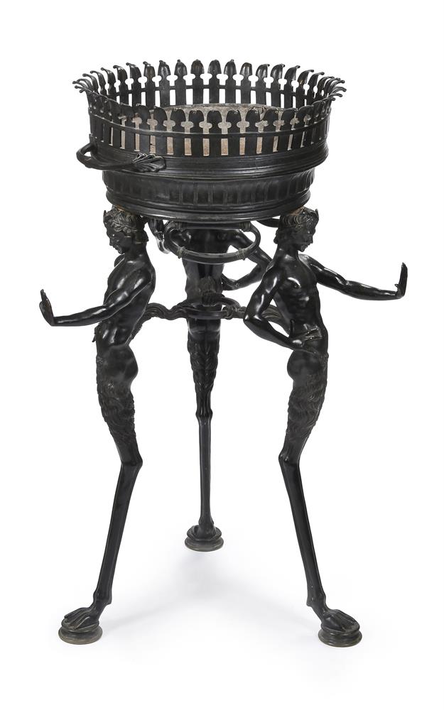 A 'GRAND TOUR' BRONZE BRAZIER OF ATHENIENNE FORM, CIRCA 1840-1860 - Image 2 of 6