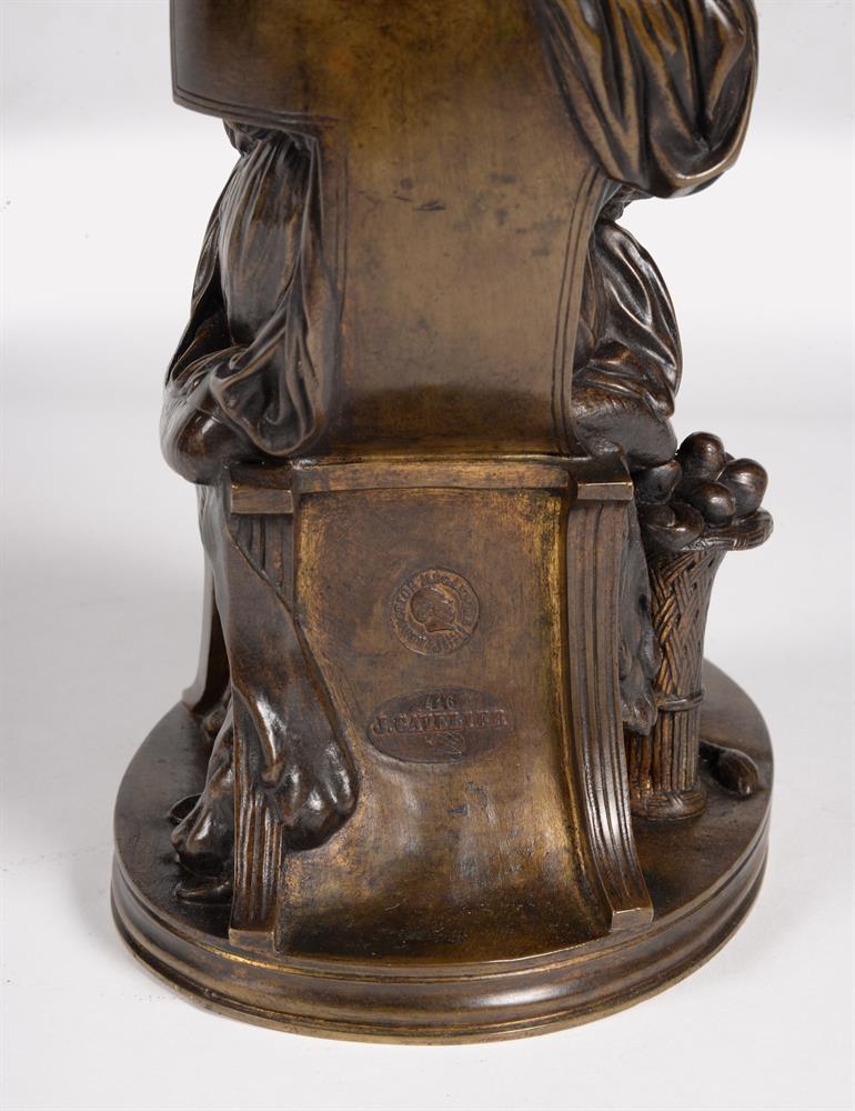 AFTER J CAVELIER (1814 - 1896), A FRENCH BRONZE 'PENELOPE WAITING FOR ULYSSES', LATE 19TH CENTURY - Image 4 of 4