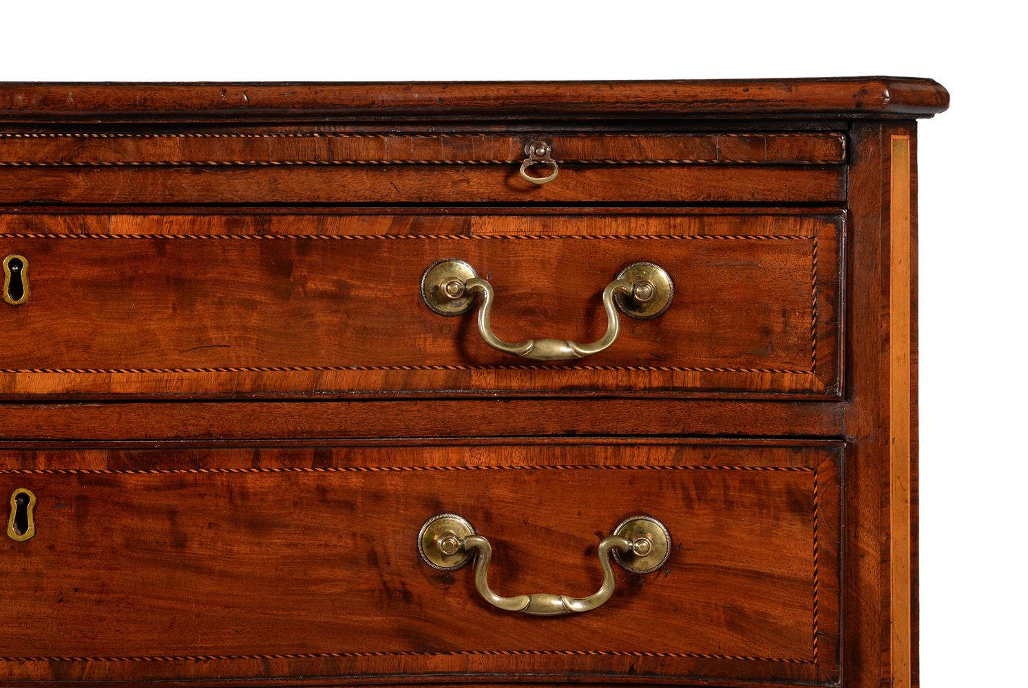 A GEORGE III MAHOGANY AND INLAID CHEST OF DRAWERS, CIRCA 1780 - Image 5 of 5