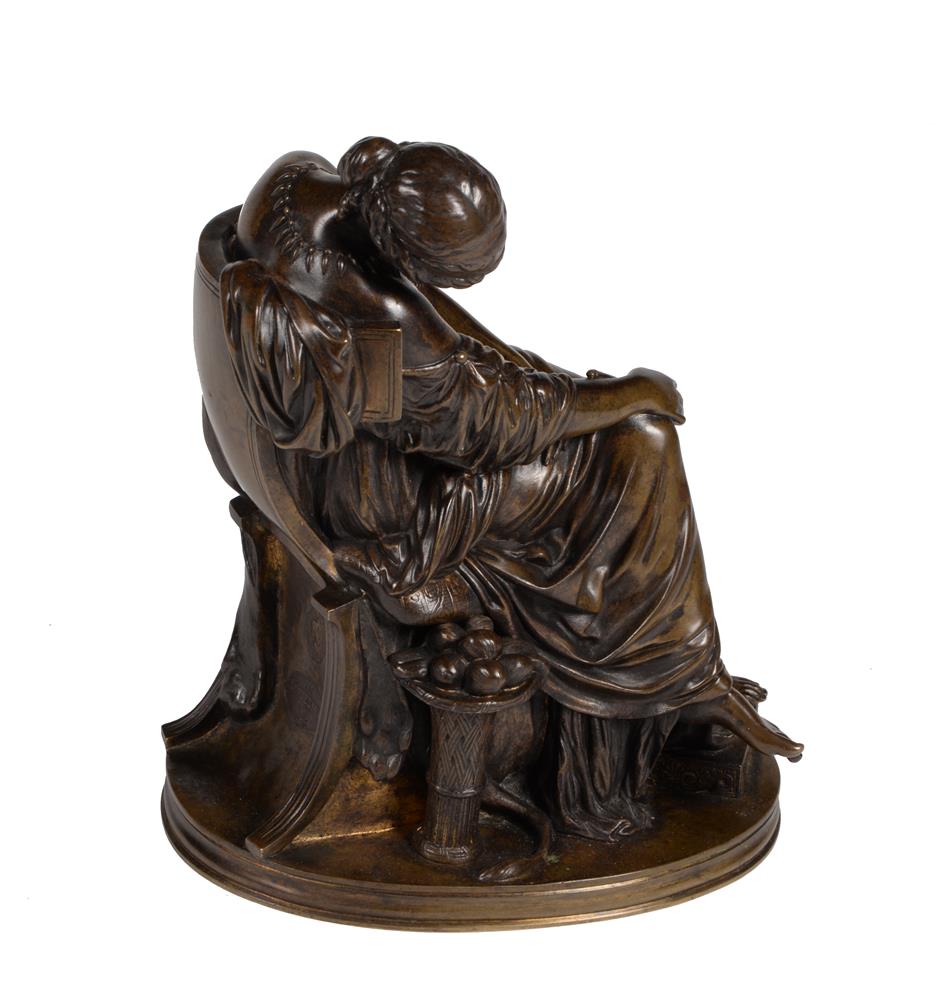 AFTER J CAVELIER (1814 - 1896), A FRENCH BRONZE 'PENELOPE WAITING FOR ULYSSES', LATE 19TH CENTURY - Image 2 of 4