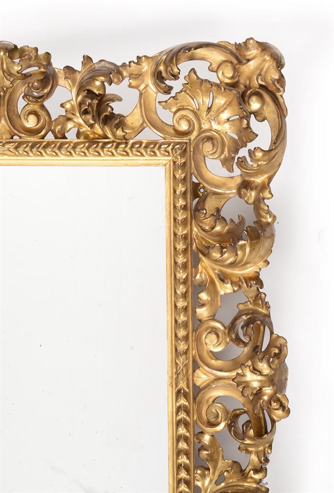 A PAIR OF ITALIAN GILTWOOD WALL MIRRORS, PROBABLY FLORENTINE, 19TH CENTURY - Image 4 of 6