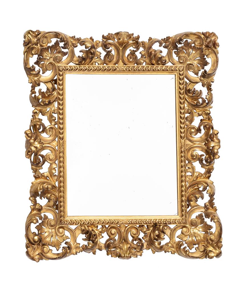 A PAIR OF ITALIAN GILTWOOD WALL MIRRORS, PROBABLY FLORENTINE, 19TH CENTURY - Image 3 of 6