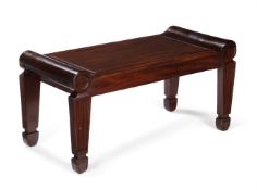 A REGENCY MAHOGANY HALL SEAT, CIRCA 1815, IN THE MANNER OF MARSH & TATHAM