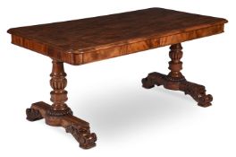 A GEORGE IV MAHOGANY LIBRARY TABLE, CIRCA 1825, IN THE MANNER OF GILLOWS