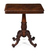 Y A WILLIAM IV ROSEWOOD PEDESTAL OCCASIONAL TABLE, CIRCA 1835, ATTRIBUTED TO GILLOWS