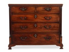 A GEORGE III MAHOGANY CHEST OF DRAWERS, CIRCA 1775
