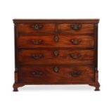 A GEORGE III MAHOGANY CHEST OF DRAWERS, CIRCA 1775