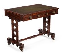 Y A GEORGE IV MAHOGANY WRITING TABLE, CIRCA 1825