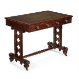 Y A GEORGE IV MAHOGANY WRITING TABLE, CIRCA 1825