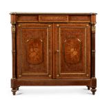 Y A FRENCH KINGWOOD, PARQUETRY, MARQUETRY AND GILT METAL MOUNTED SIDE CABINET, CIRCA 1875