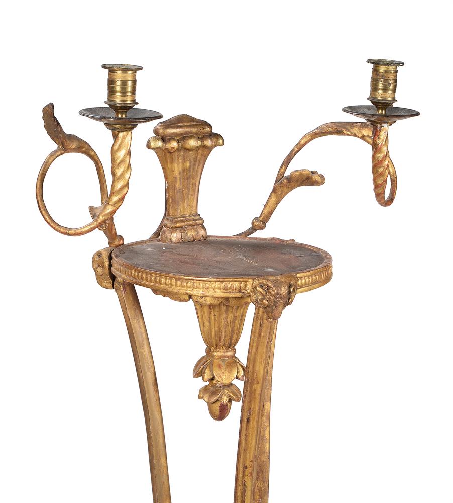 A PAIR OF GEORGE III CARVED GILTWOOD TORCHERE STANDS, CIRCA 1790 - Image 3 of 5
