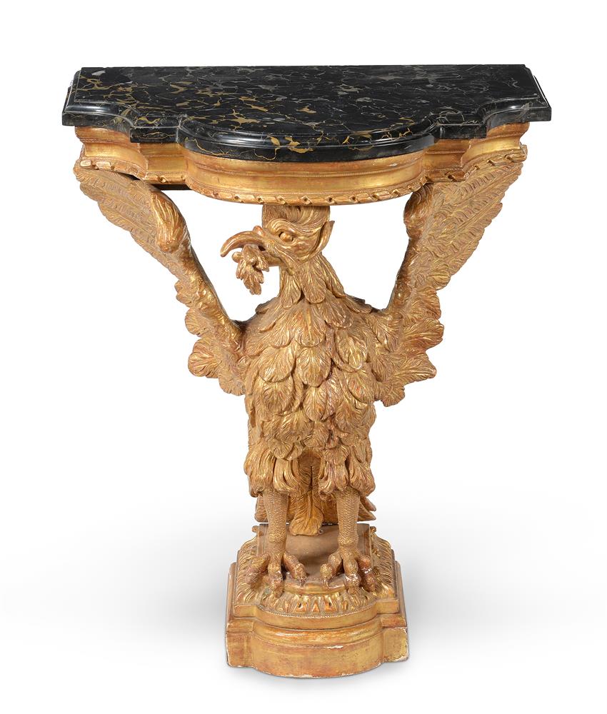 A GEORGE III GILTWOOD EAGLE CONSOLE TABLE, SECOND HALF 18TH CENTURY - Image 2 of 4