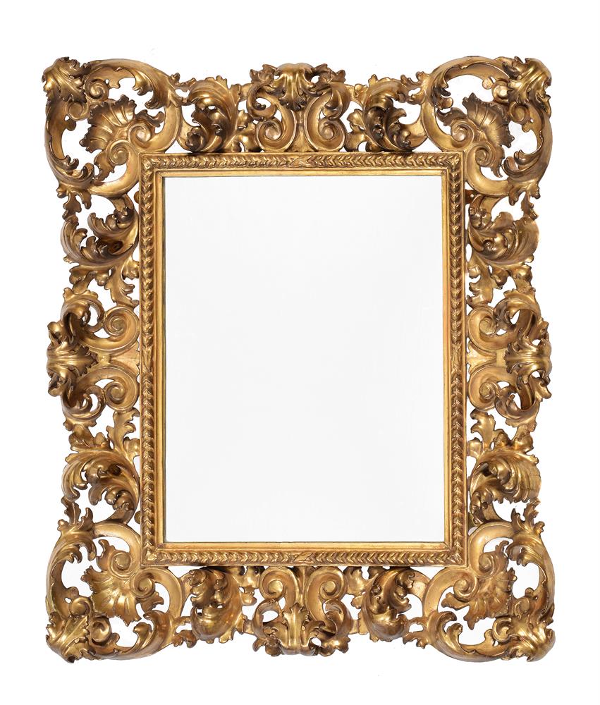 A PAIR OF ITALIAN GILTWOOD WALL MIRRORS, PROBABLY FLORENTINE, 19TH CENTURY - Image 2 of 6