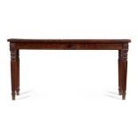 A GEORGE IV MAHOGANY AND EBONISED HALL OR SERVING TABLE, CIRCA 1825