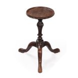 A GEORGE II MAHOGANY CANDLE STAND, CIRCA 1750