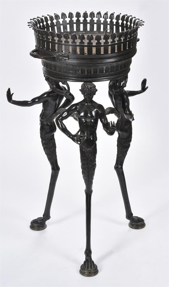 A 'GRAND TOUR' BRONZE BRAZIER OF ATHENIENNE FORM, CIRCA 1840-1860 - Image 3 of 6