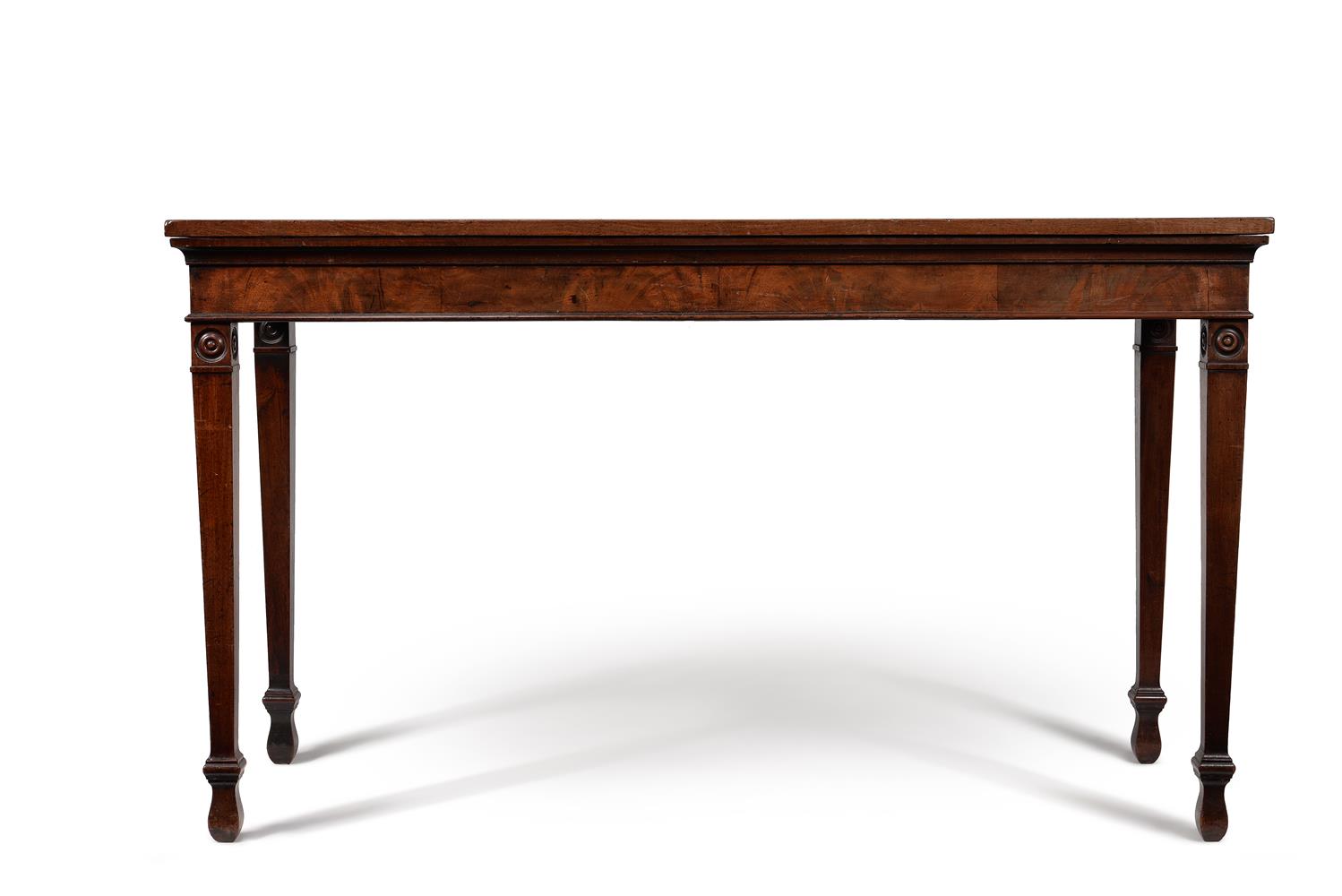 A GEORGE III MAHOGANY HALL OR SERVING TABLE, CIRCA 1790