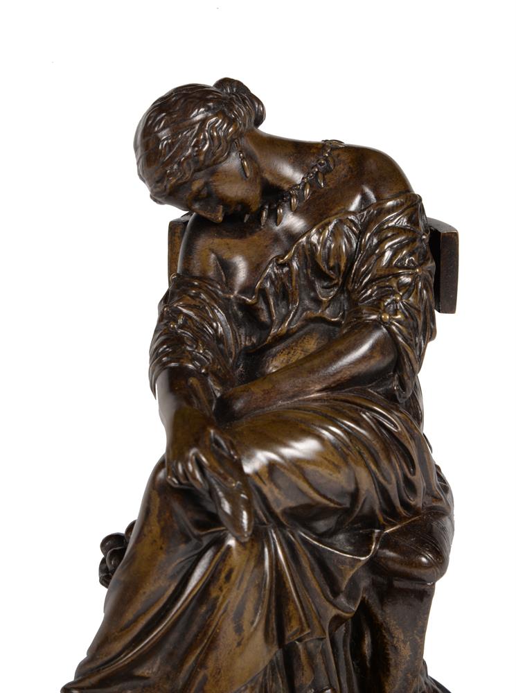 AFTER J CAVELIER (1814 - 1896), A FRENCH BRONZE 'PENELOPE WAITING FOR ULYSSES', LATE 19TH CENTURY - Image 3 of 4