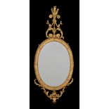 A GEORGE III GILTWOOD WALL MIRROR, CIRCA 1775