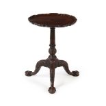 A GEORGE II MAHOGANY CANDLE STAND, CIRCA 1755