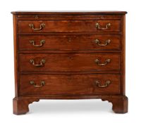 A GEORGE III MAHOGANY AND INLAID CHEST OF DRAWERS, CIRCA 1780