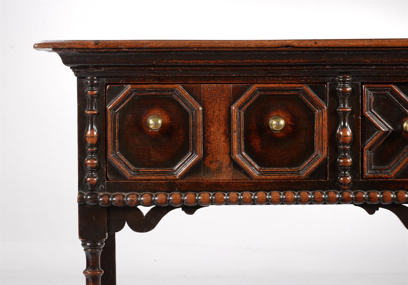 A CHARLES II OAK DRESSER BASE, CIRCA 1680 - Image 3 of 3