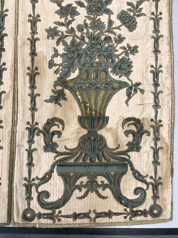 A SUITE OF ITALIAN OR FRENCH SILK BALDAQUIN BED PANELS, 18TH CENTURY AND LATER - Image 22 of 29