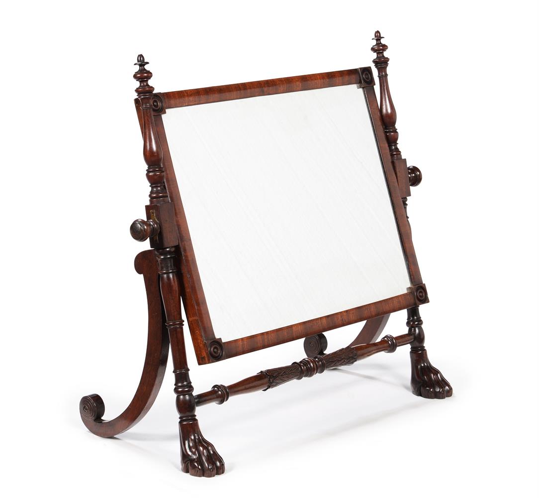 A REGENCY MAHOGANY DRESSING MIRROR, CIRCA 1815