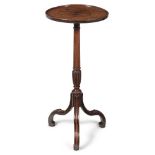 A GEORGE III MAHOGANY TRIPOD TABLE OR CANDLE STAND, CIRCA 1770